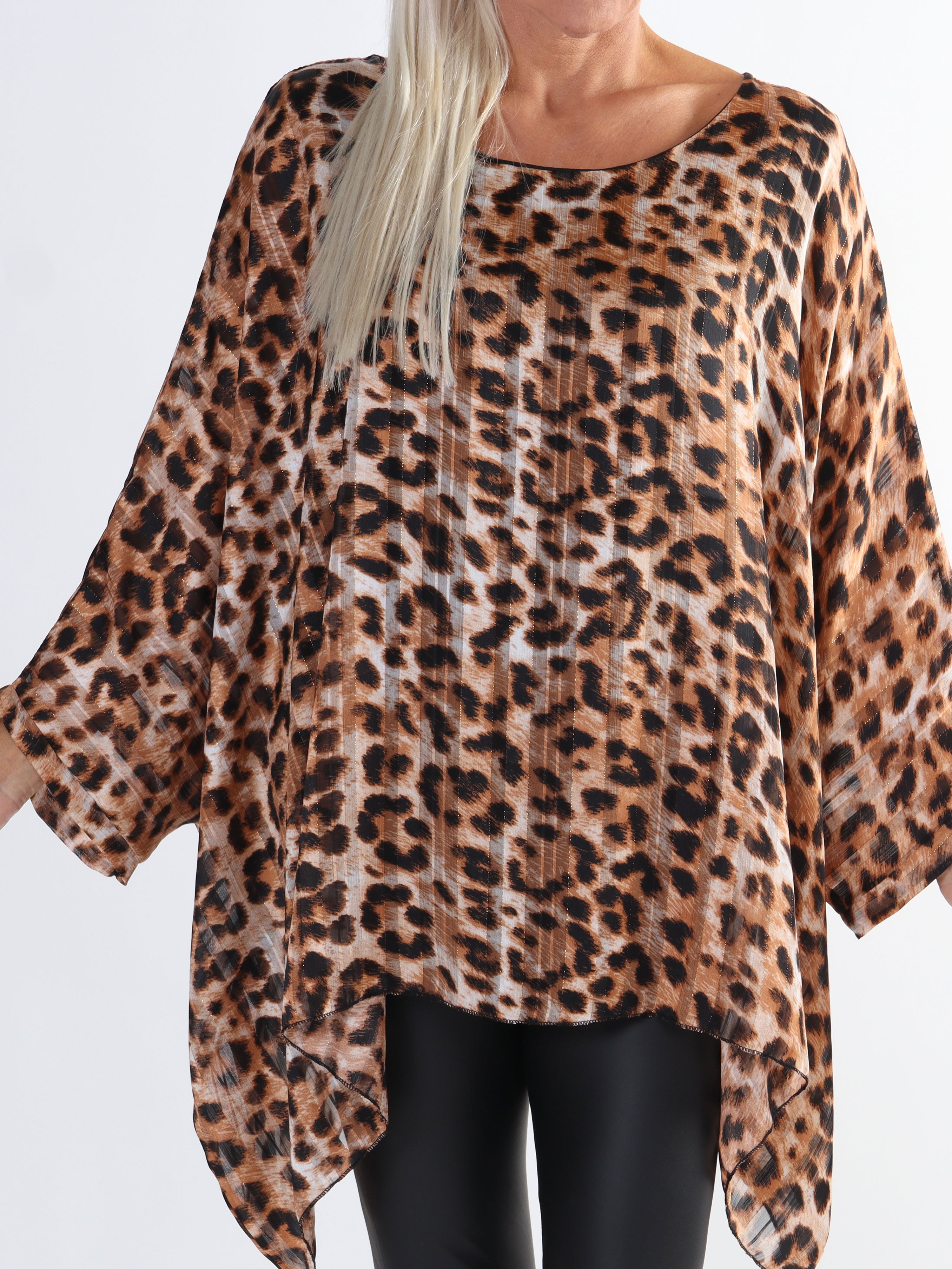 Estella - Plus size tunika med fladdermusärmar